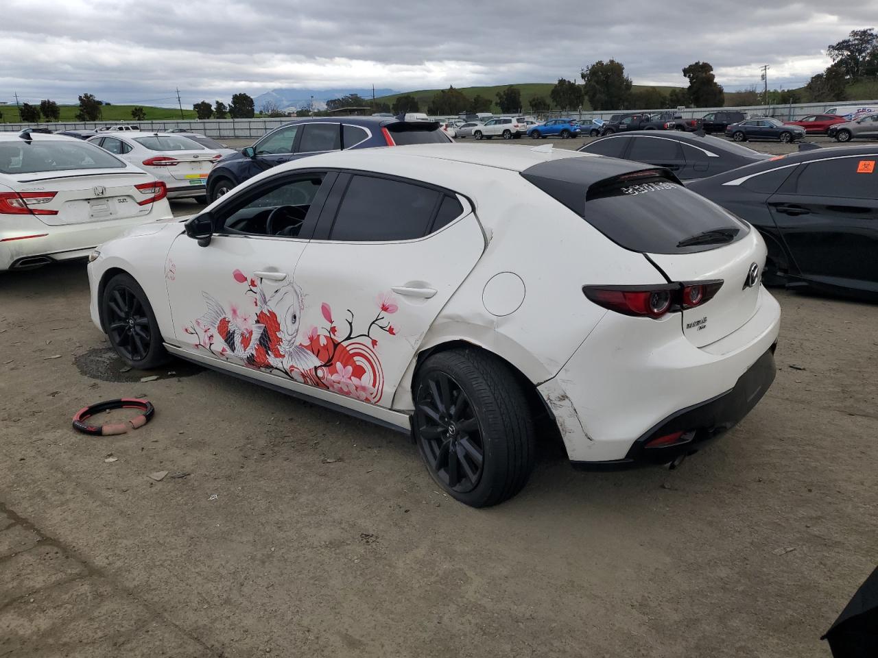 2021 Mazda 3 VIN JM1BPBJY8M1310269 Copart auction photo, front end / rear end damage thumbnail 2