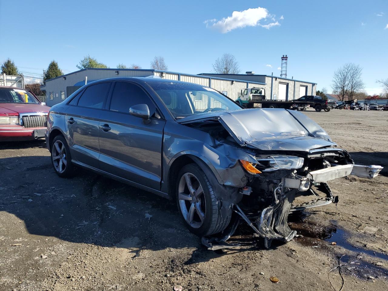 2015 Audi A3 VIN WAUBFGFF2F1116974 Copart auction photo, front end / minor dent/scratches damage thumbnail 4