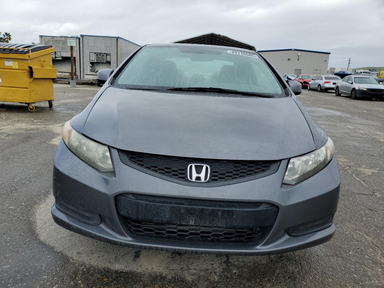 2012 Honda Civic VIN 2HGFG3B50CH566564 Copart auction photo, front end damage thumbnail 5