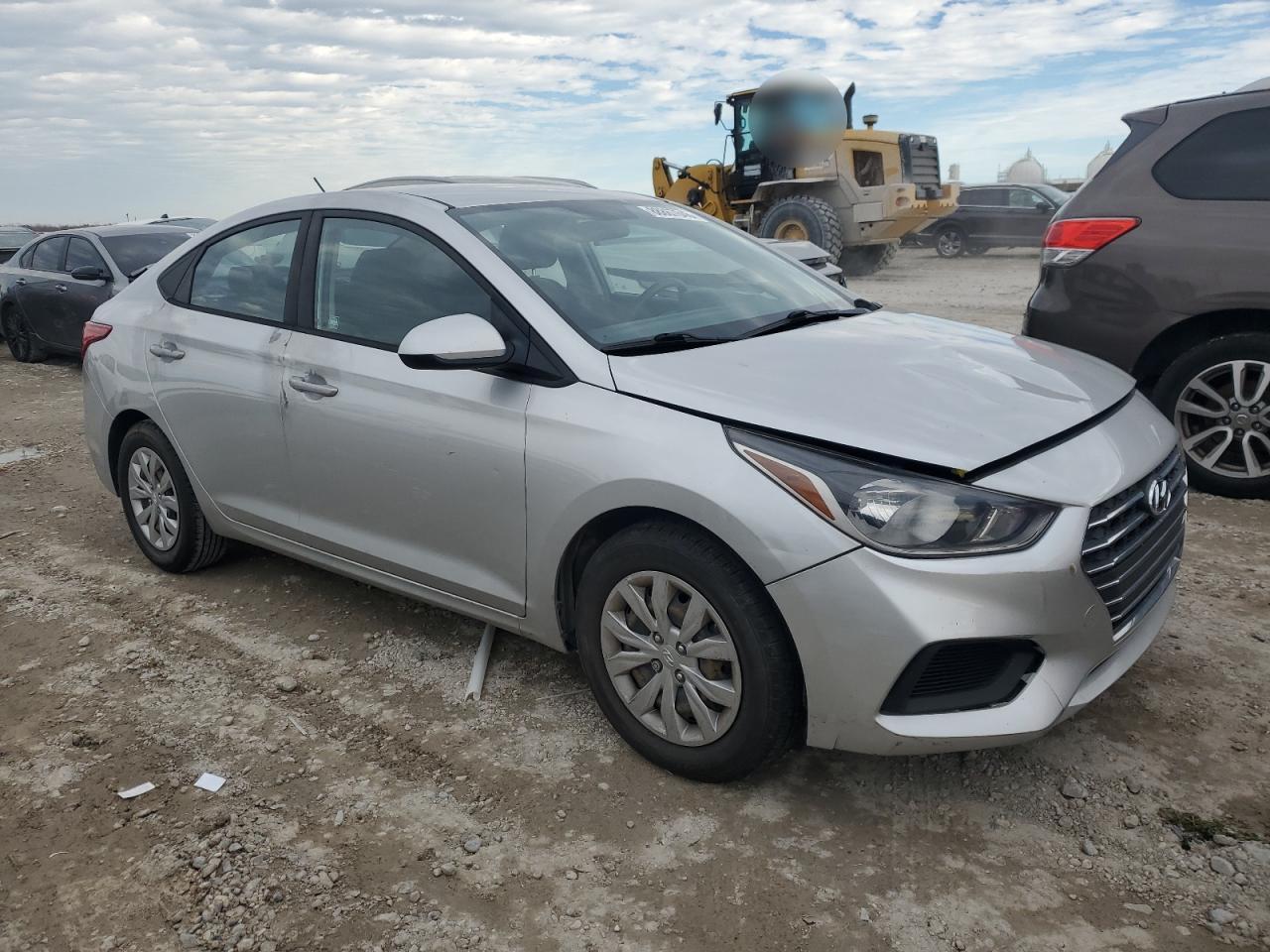 2020 Hyundai Accent VIN 3KPC24A62LE114045 Copart auction photo, vandalism damage thumbnail 4