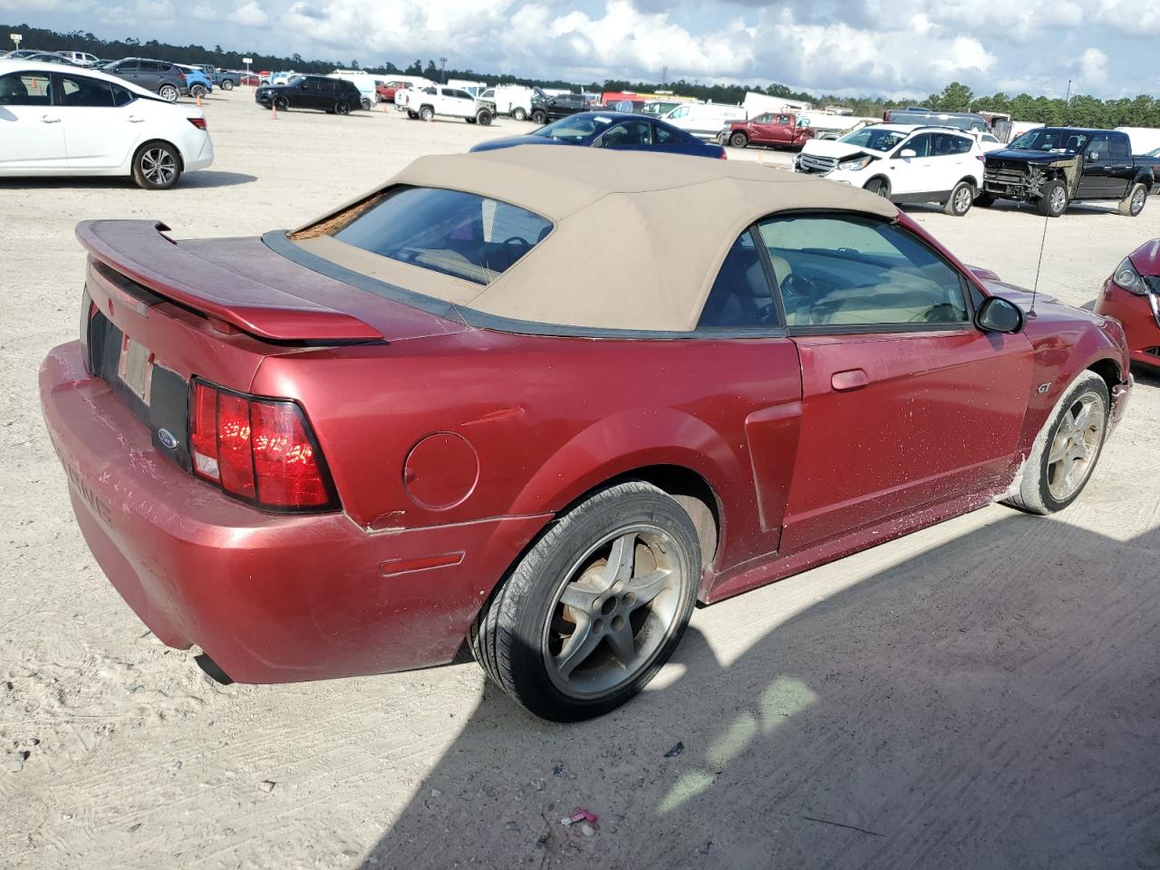 2003 Ford Mustang VIN 1FAFP45X43F308783 Copart auction photo, front end damage thumbnail 3