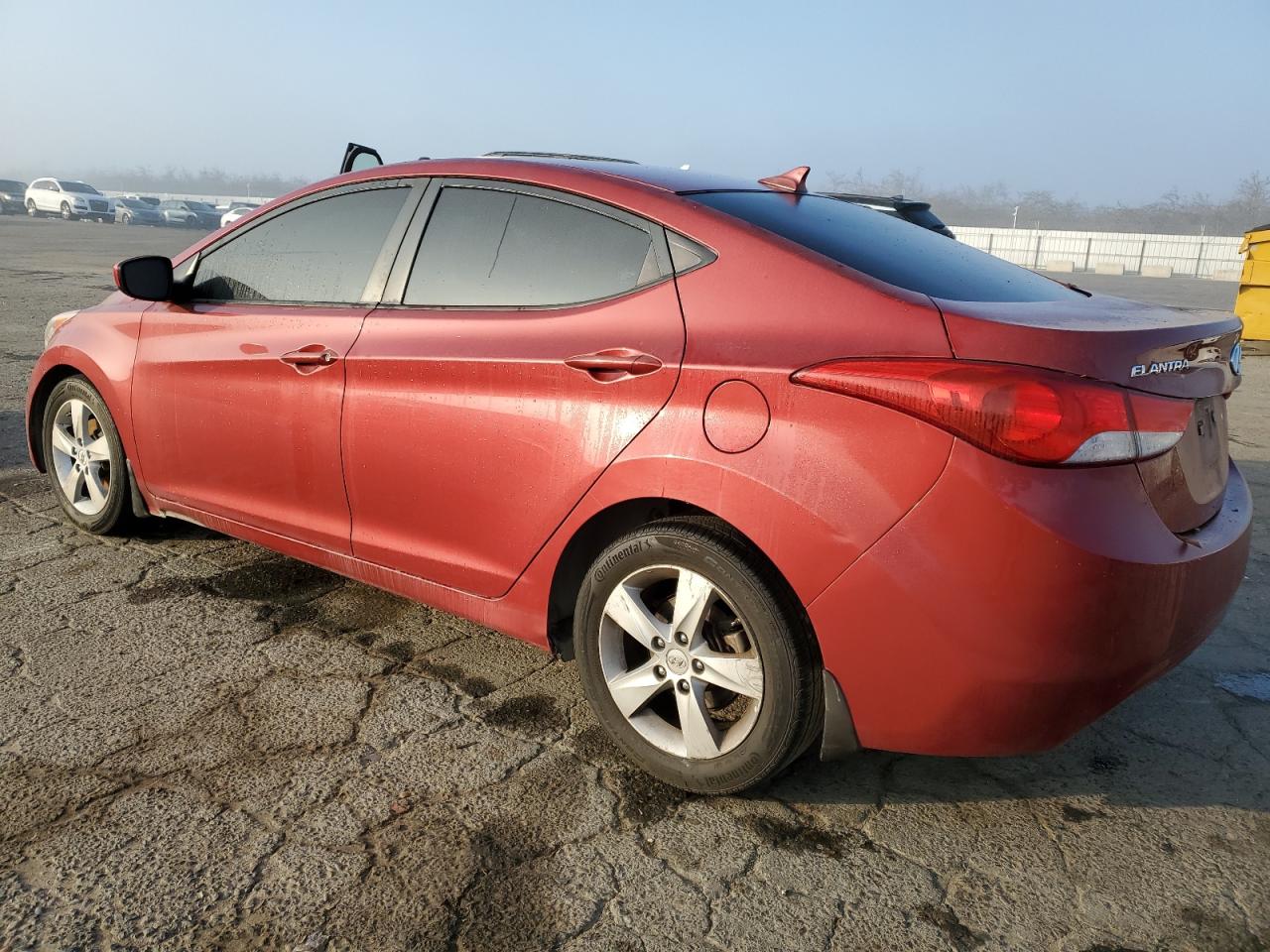 2012 Hyundai Elantra VIN KMHDH4AE2CU444985 Copart auction photo, front end / side damage thumbnail 2