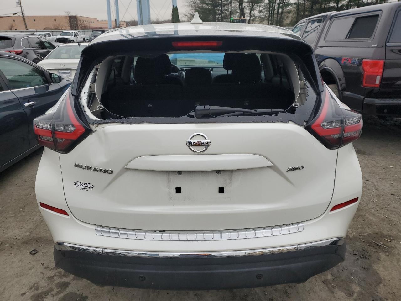 2020 Nissan Murano VIN 5N1AZ2AS7LN142872 Copart auction photo, all over damage thumbnail 6