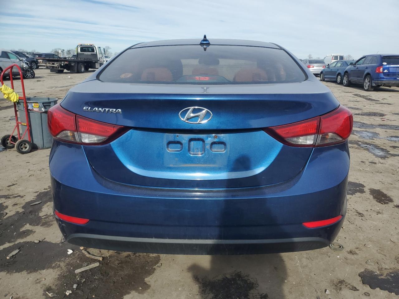 2016 Hyundai Elantra VIN 5NPDH4AE1GH653400 Copart auction photo, vandalism / minor dent/scratches damage thumbnail 6
