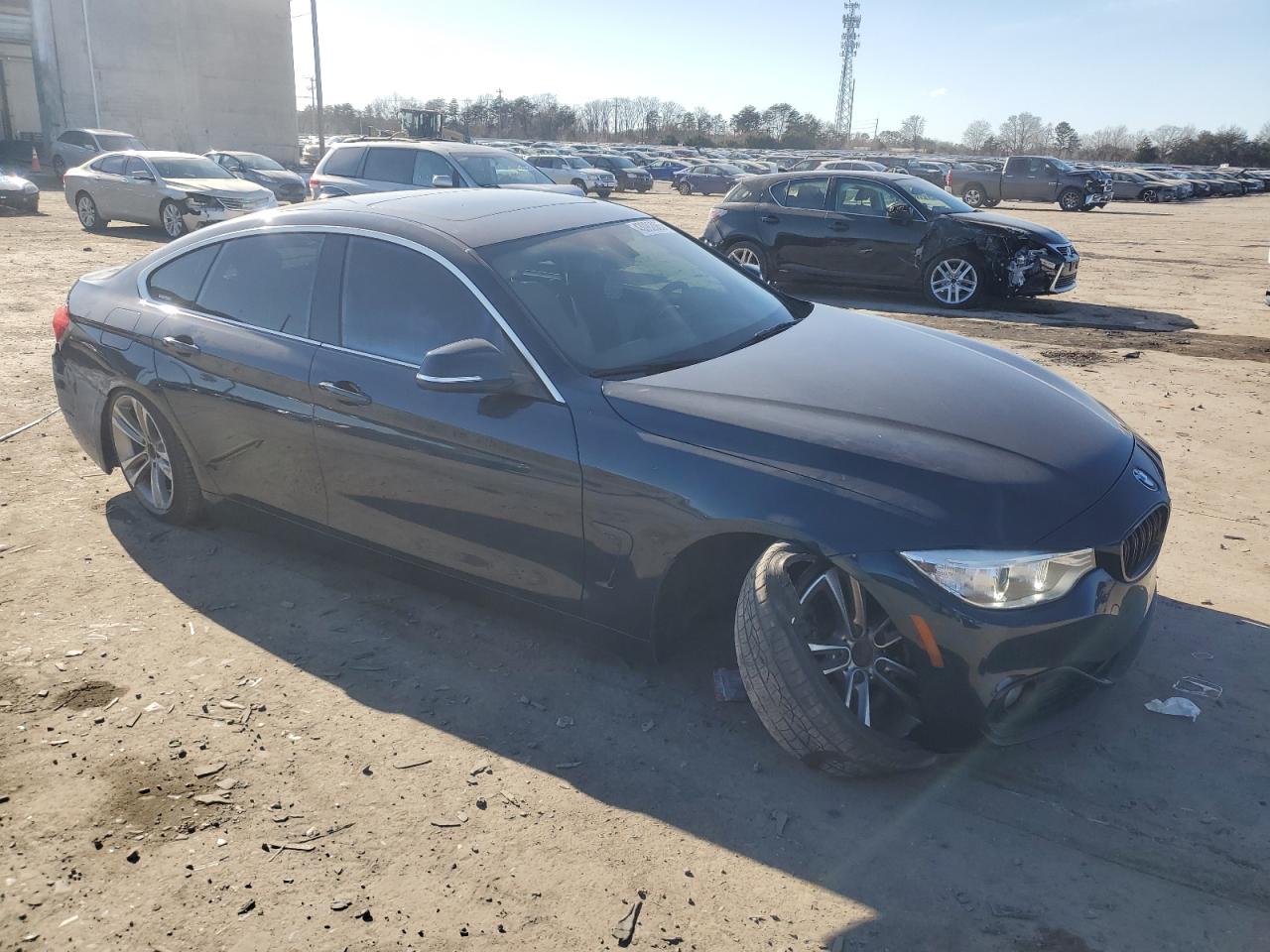 2016 BMW 4er VIN WBA4A9C53GG506074 Copart auction photo, undercarriage / rear end damage thumbnail 4