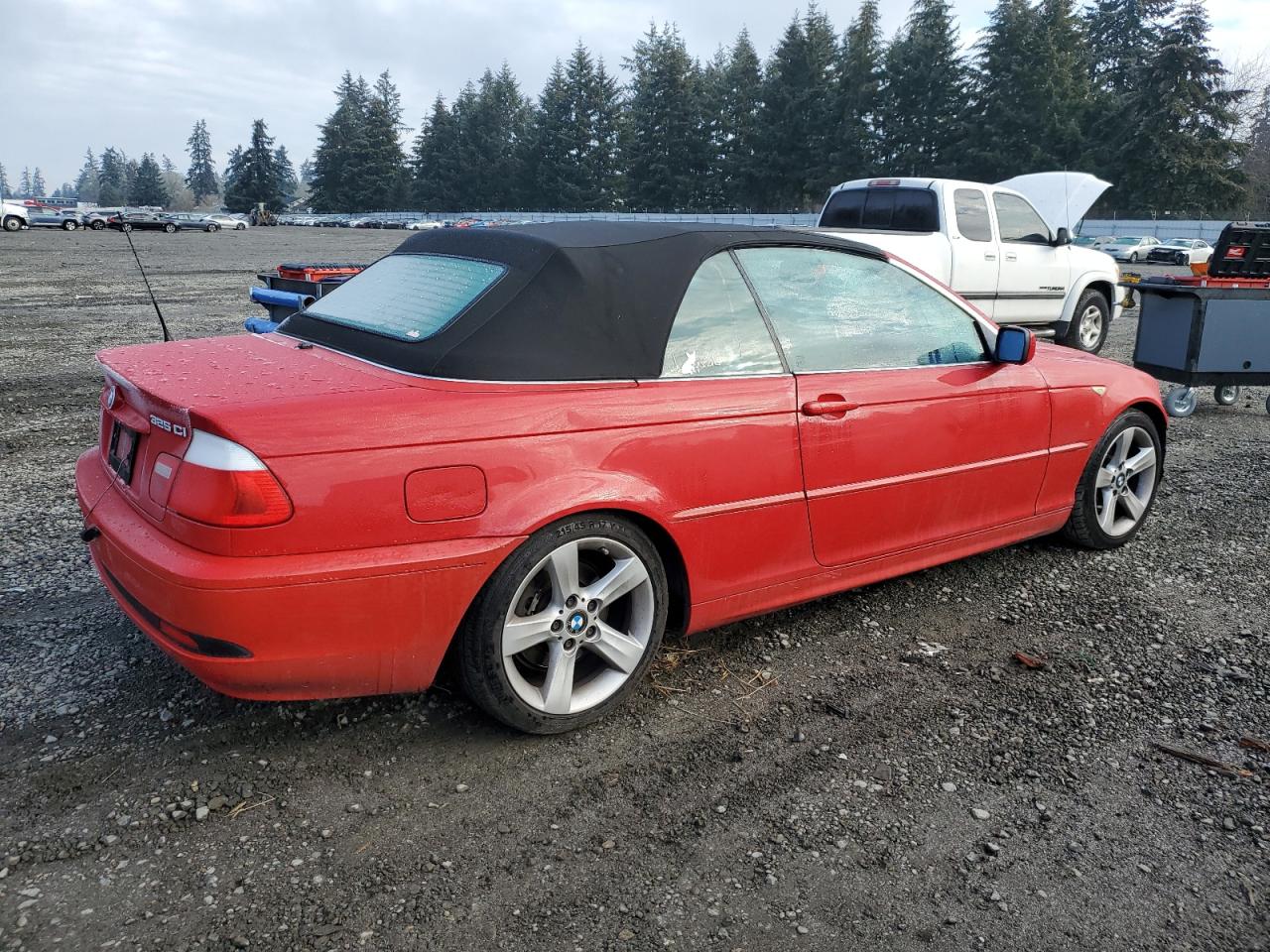 2006 BMW 3er VIN WBABW33416PX85410 Copart auction photo, front end / side damage thumbnail 3