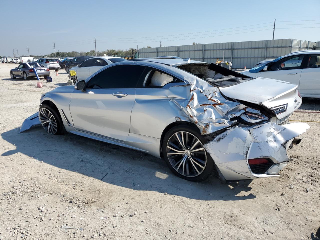 2019 Infiniti Q60 VIN JN1EV7EK6KM230909 Copart auction photo, rollover damage thumbnail 2