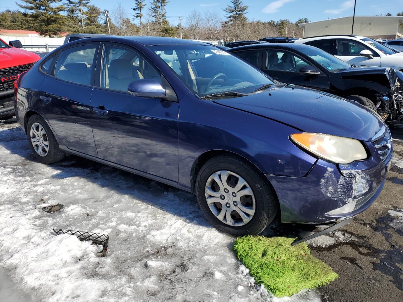 2010 Hyundai Elantra VIN KMHDU4AD8AU185791 Copart auction photo, front end / minor dent/scratches damage thumbnail 4
