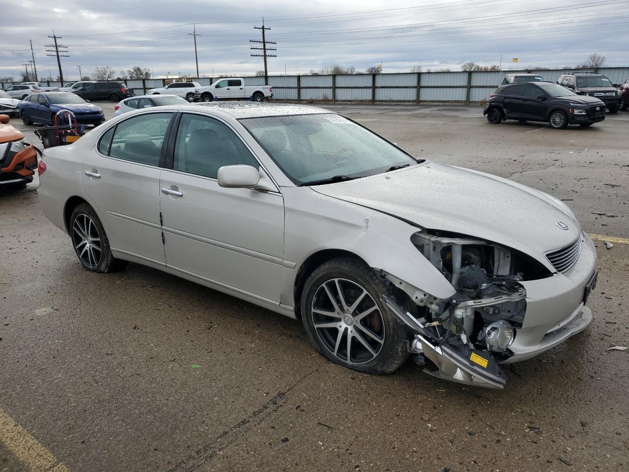 2005 Lexus ES VIN JTHBA30G555129445 Copart auction photo, all over / undercarriage damage thumbnail 4