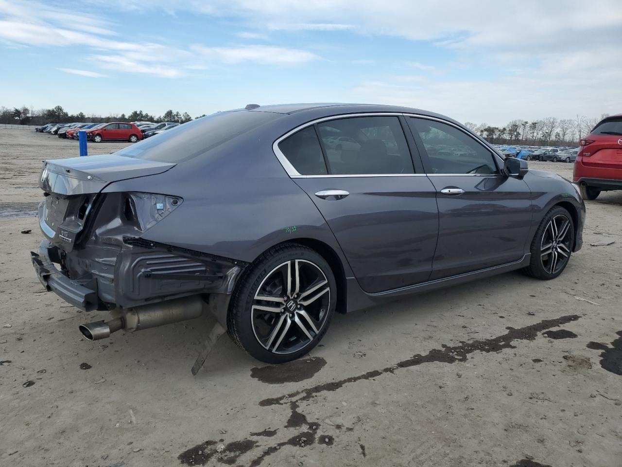 2017 Honda Accord VIN 1HGCR3F95HA035814 Copart auction photo, rear end / side damage thumbnail 3