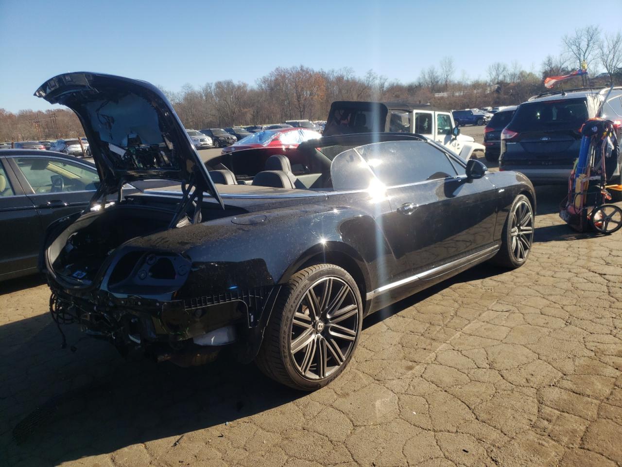 2014 Bentley Continental VIN SCBGC3ZA5EC087275 Copart auction photo, rear end / front end damage thumbnail 3