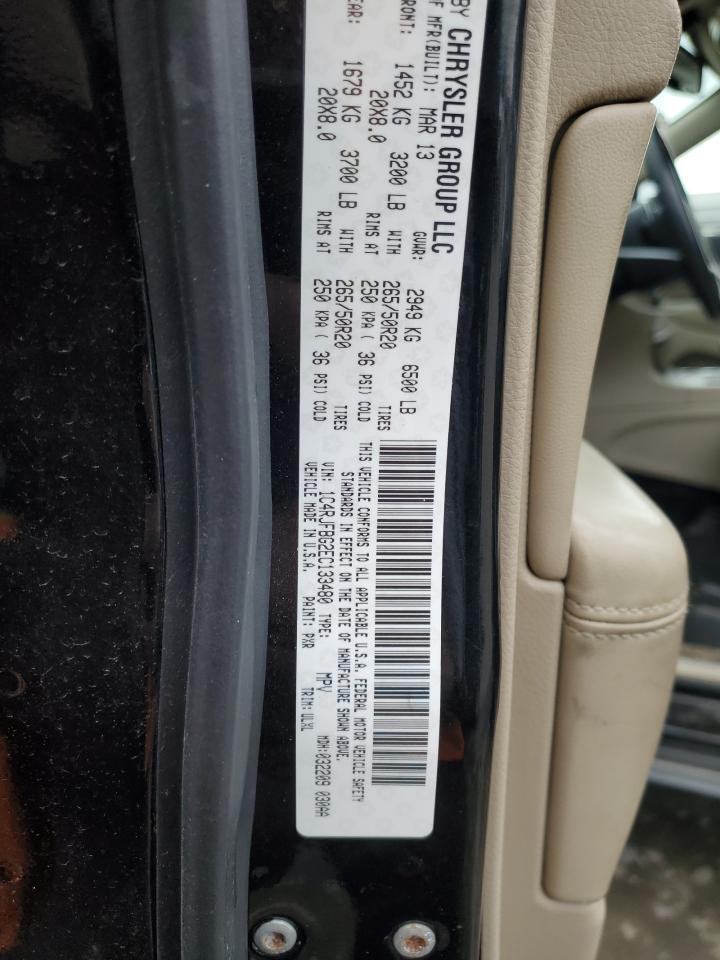 2014 Jeep Grand Cherokee VIN 1C4RJFBG2EC133480 Copart auction photo, front end damage thumbnail 13