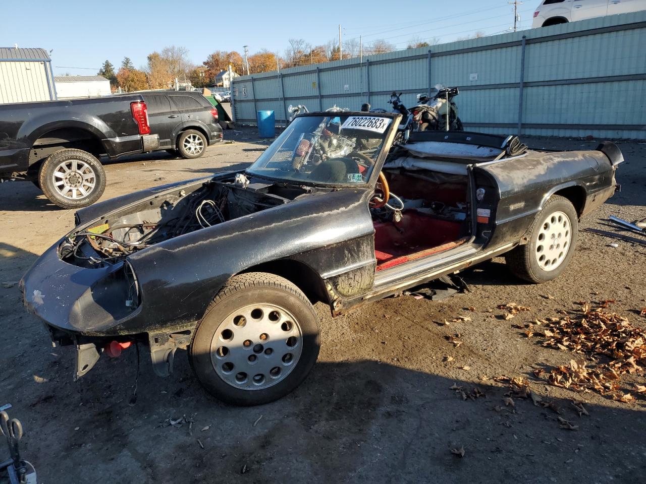 1988 Alfa Romeo Spider VIN ZARBC5707J1059230 - Copart auction photo
