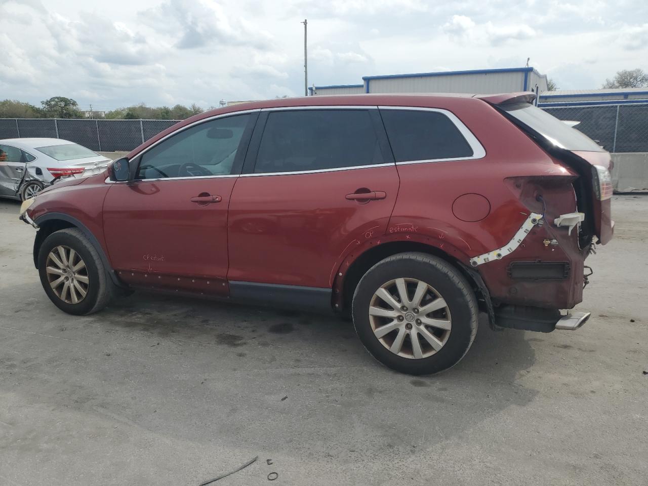2010 Mazda CX-9 VIN JM3TB2MAXA0219711 Copart auction photo, front end / rear end damage thumbnail 2