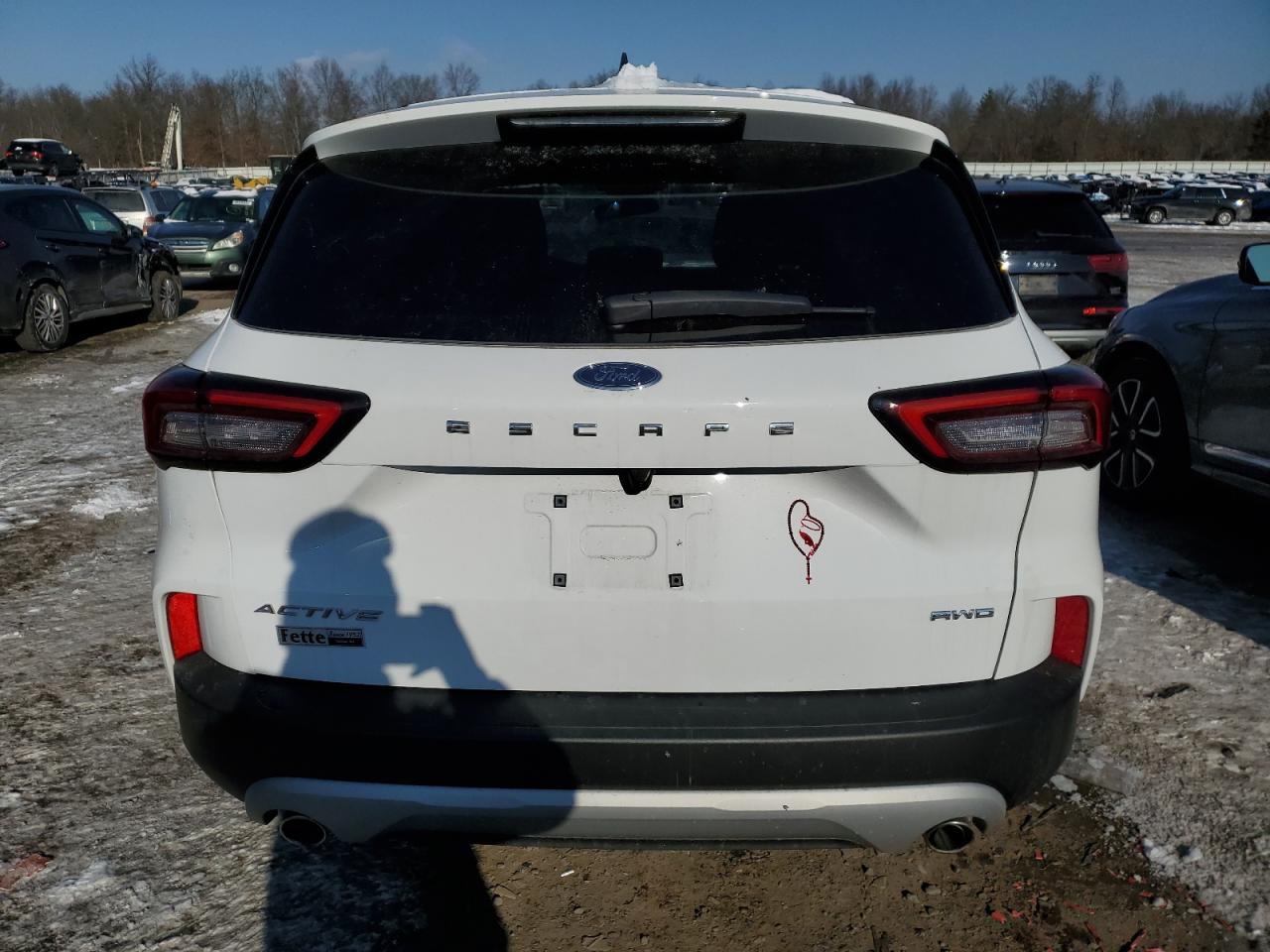 2023 Ford Escape VIN 1FMCU9GN3PUA35203 Copart auction photo, front end / side damage thumbnail 6