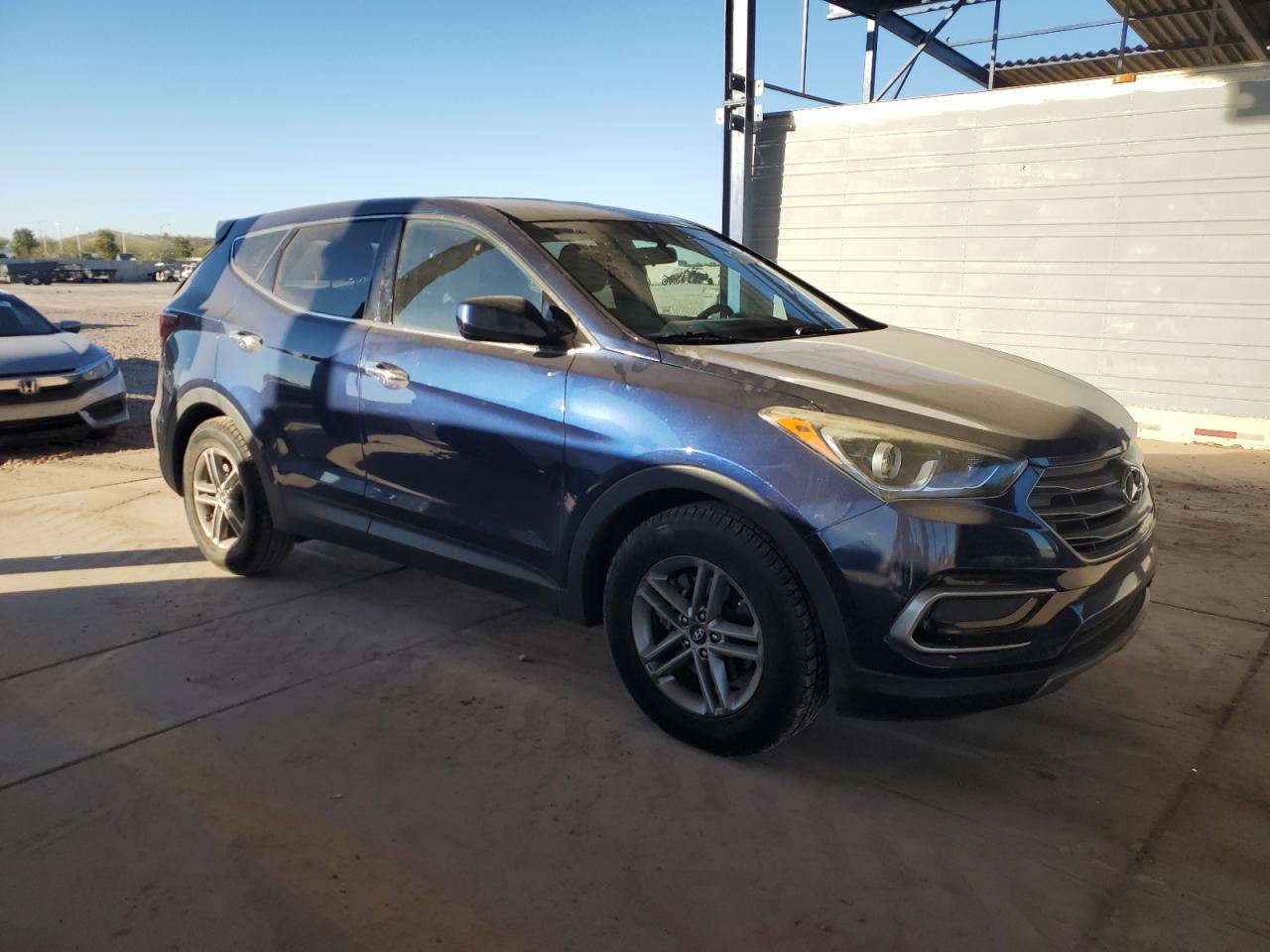2017 Hyundai Santa Fe VIN 5XYZT3LBXHG465680 Copart auction photo, rear end damage thumbnail 4