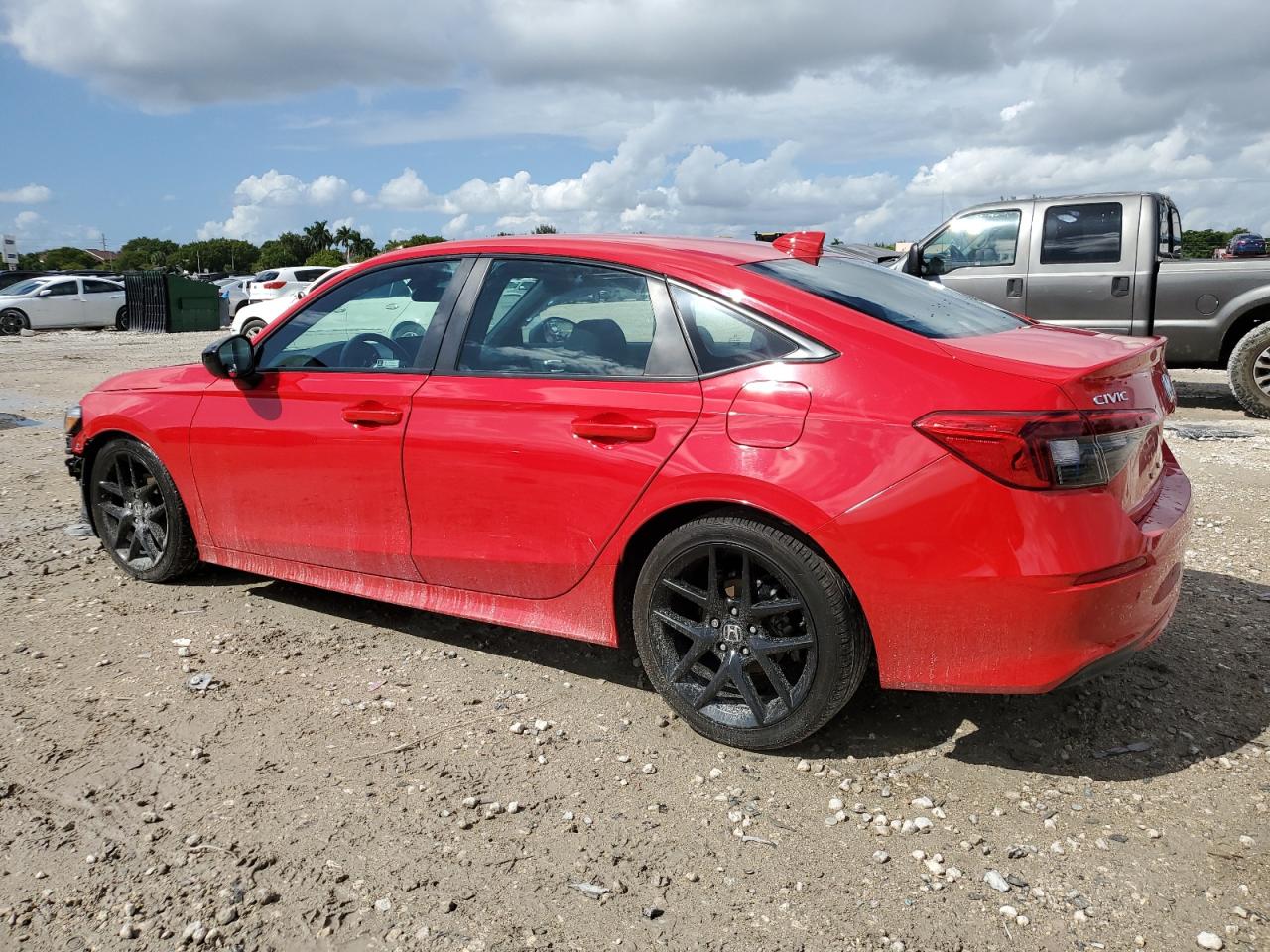 2022 Honda Civic VIN 2HGFE2F54NH500984 Copart auction photo, undercarriage / front end damage thumbnail 2
