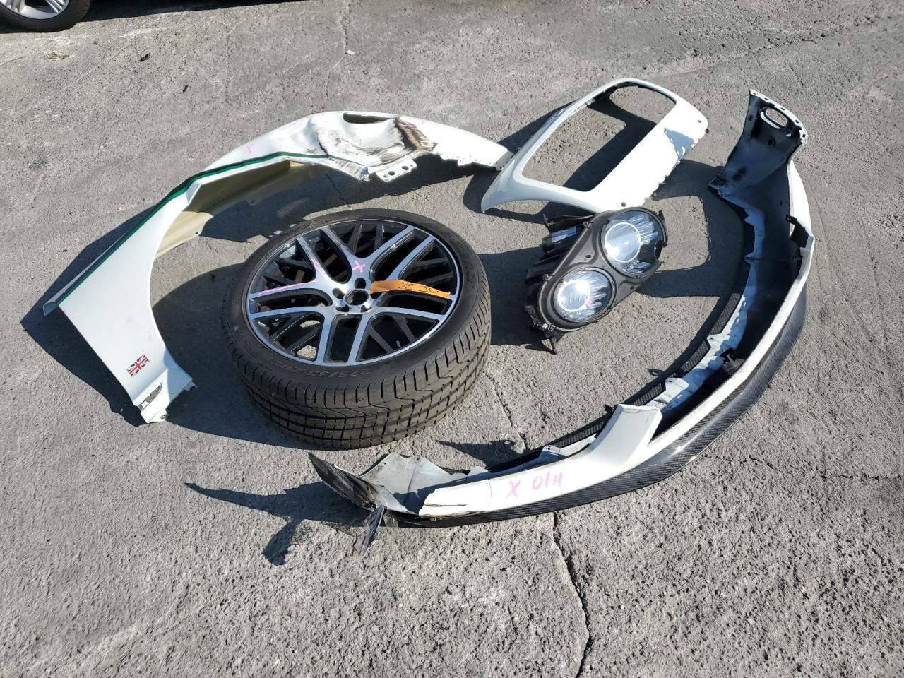 2015 Bentley Continental VIN SCBFS8ZA4FC049226 Copart auction photo, front end / side damage thumbnail 14