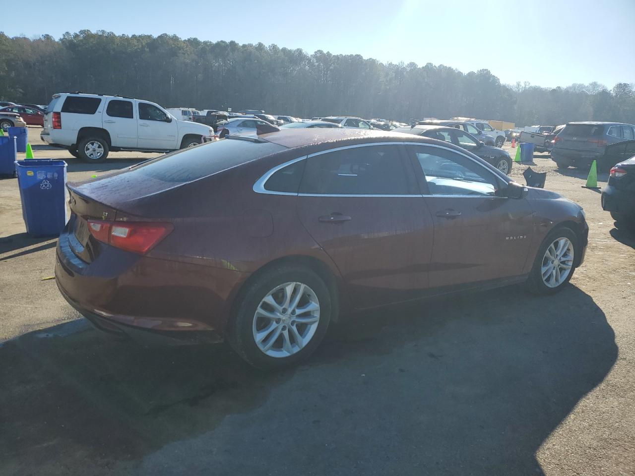2016 Chevrolet Malibu VIN 1G1ZE5ST1GF297471 Copart auction photo, side damage thumbnail 3