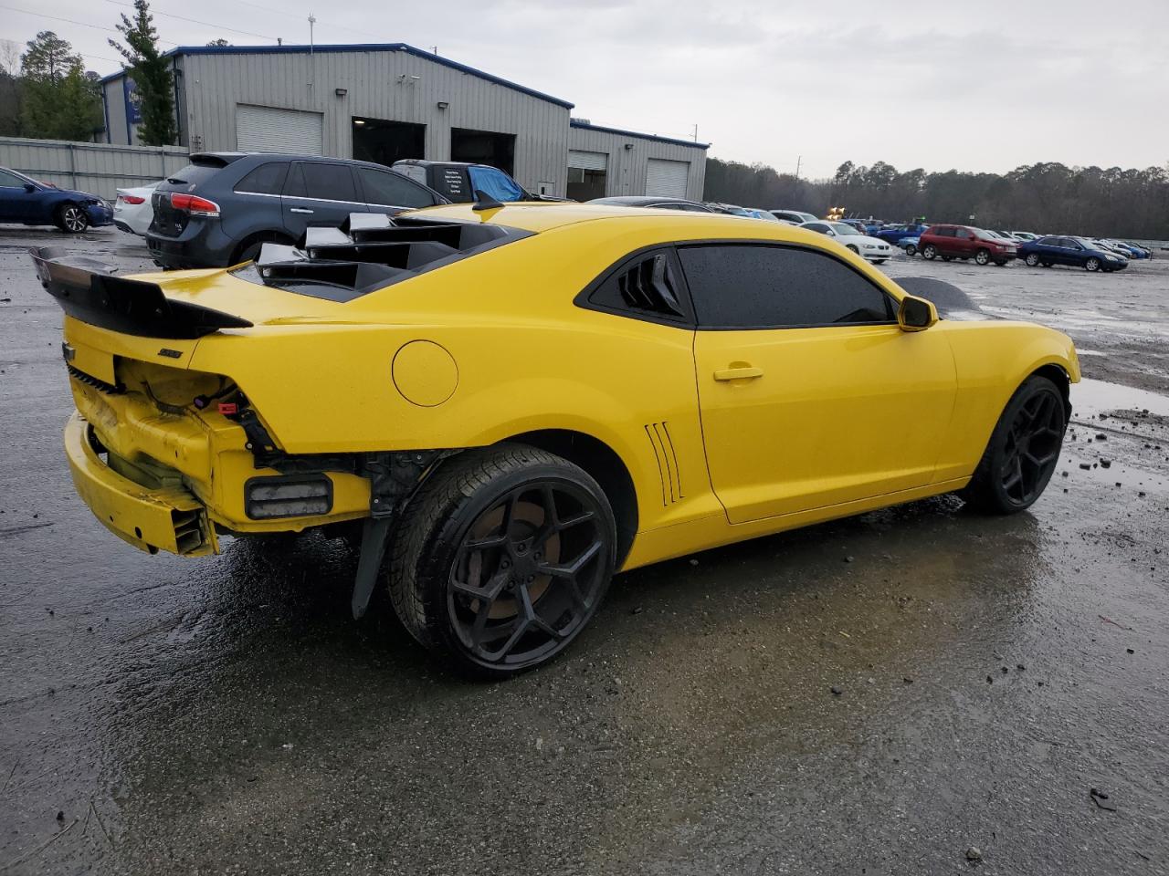 2011 Chevrolet Camaro VIN 2G1FT1EW7B9102482 Copart auction photo, front end / rear end damage thumbnail 3