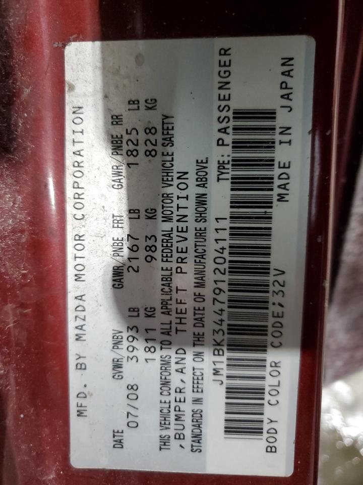 2009 Mazda 3 VIN JM1BK344791204111 Copart auction photo, front end damage thumbnail 12