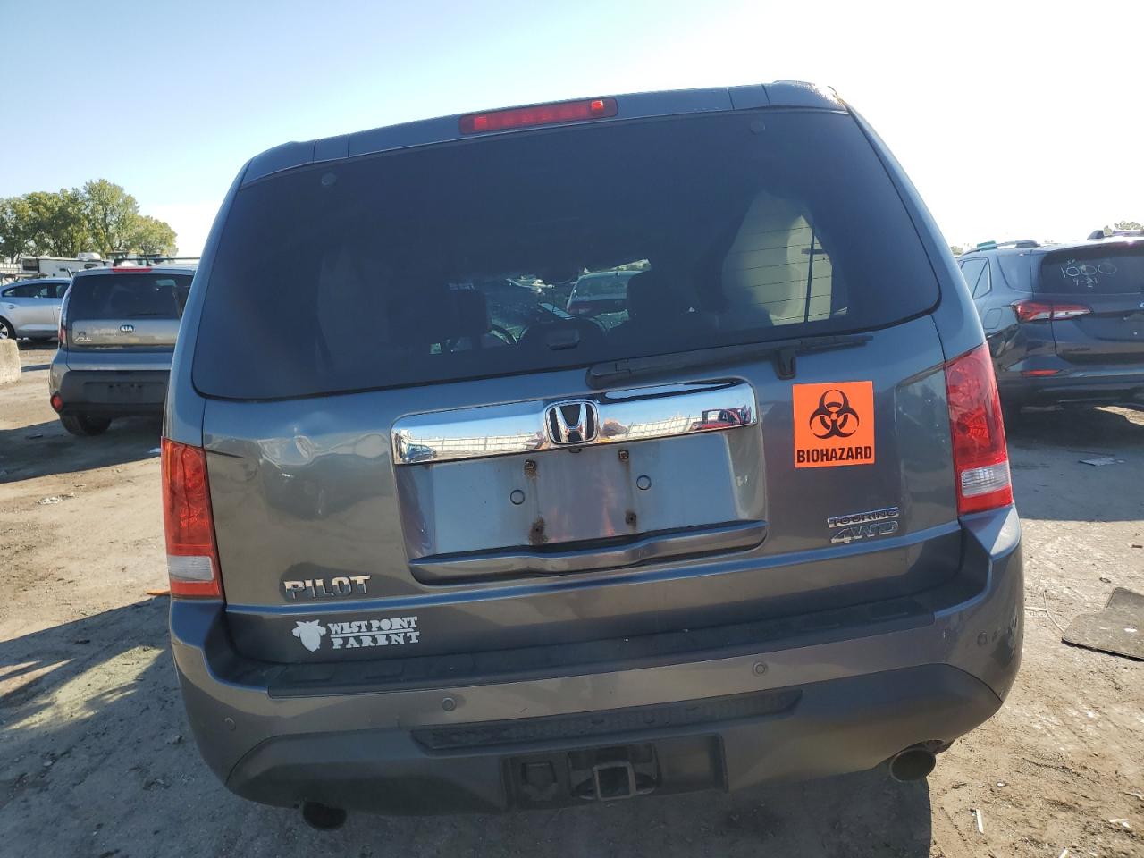 2012 Honda Pilot VIN 5FNYF4H98CB066166 Copart auction photo, all over damage thumbnail 6