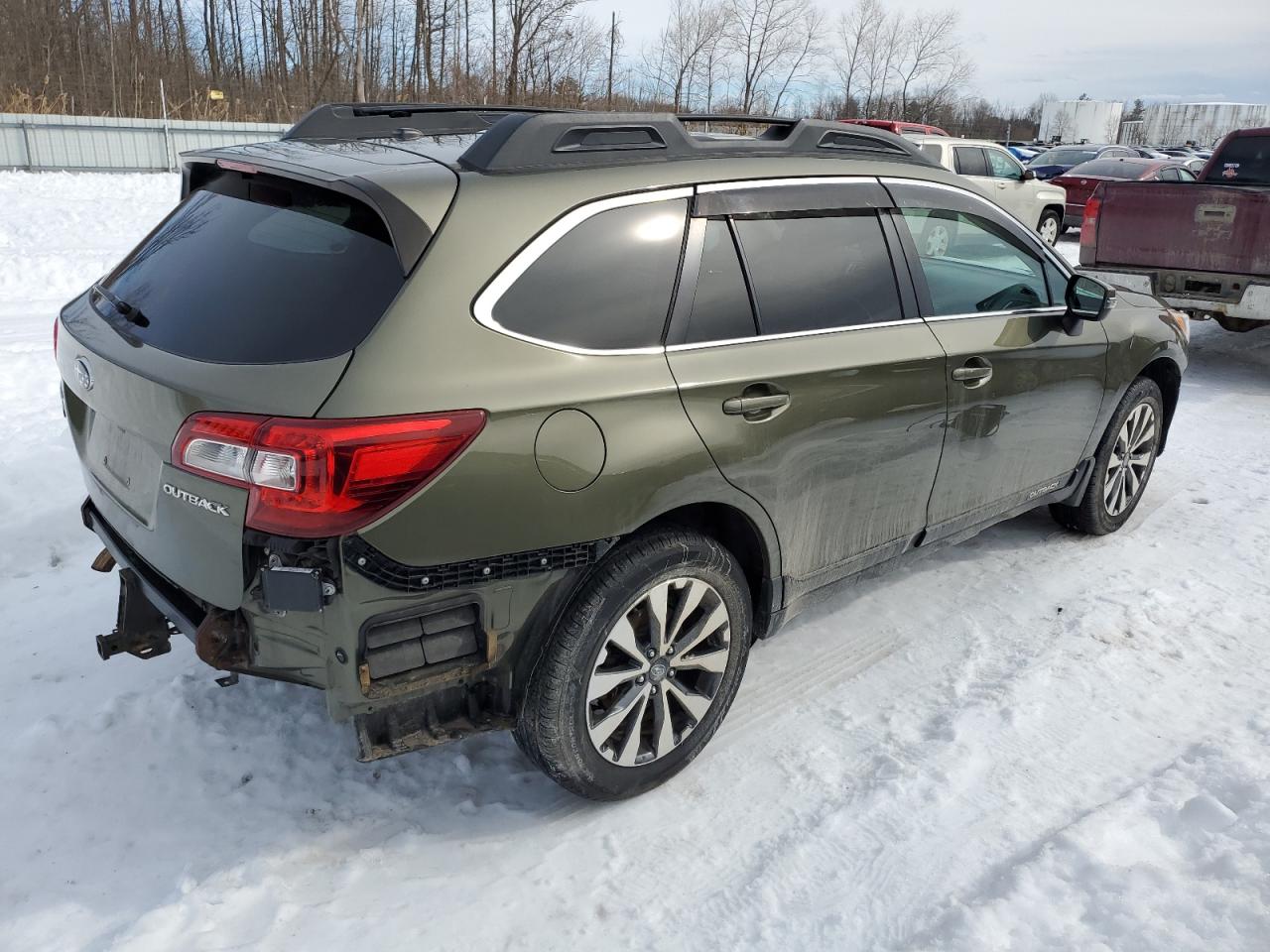2015 Subaru Outback VIN 4S4BSBJC0F3237906 Copart auction photo, front end / rear end damage thumbnail 3