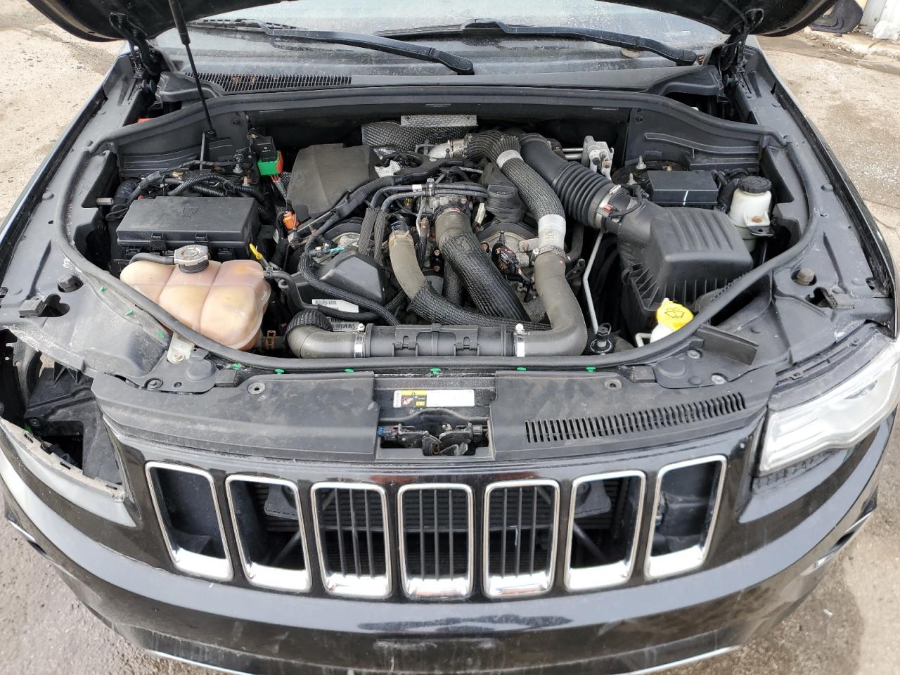 2014 Jeep Grand Cherokee VIN 1C4RJFBM6EC443282 Copart auction photo, rear end damage thumbnail 12