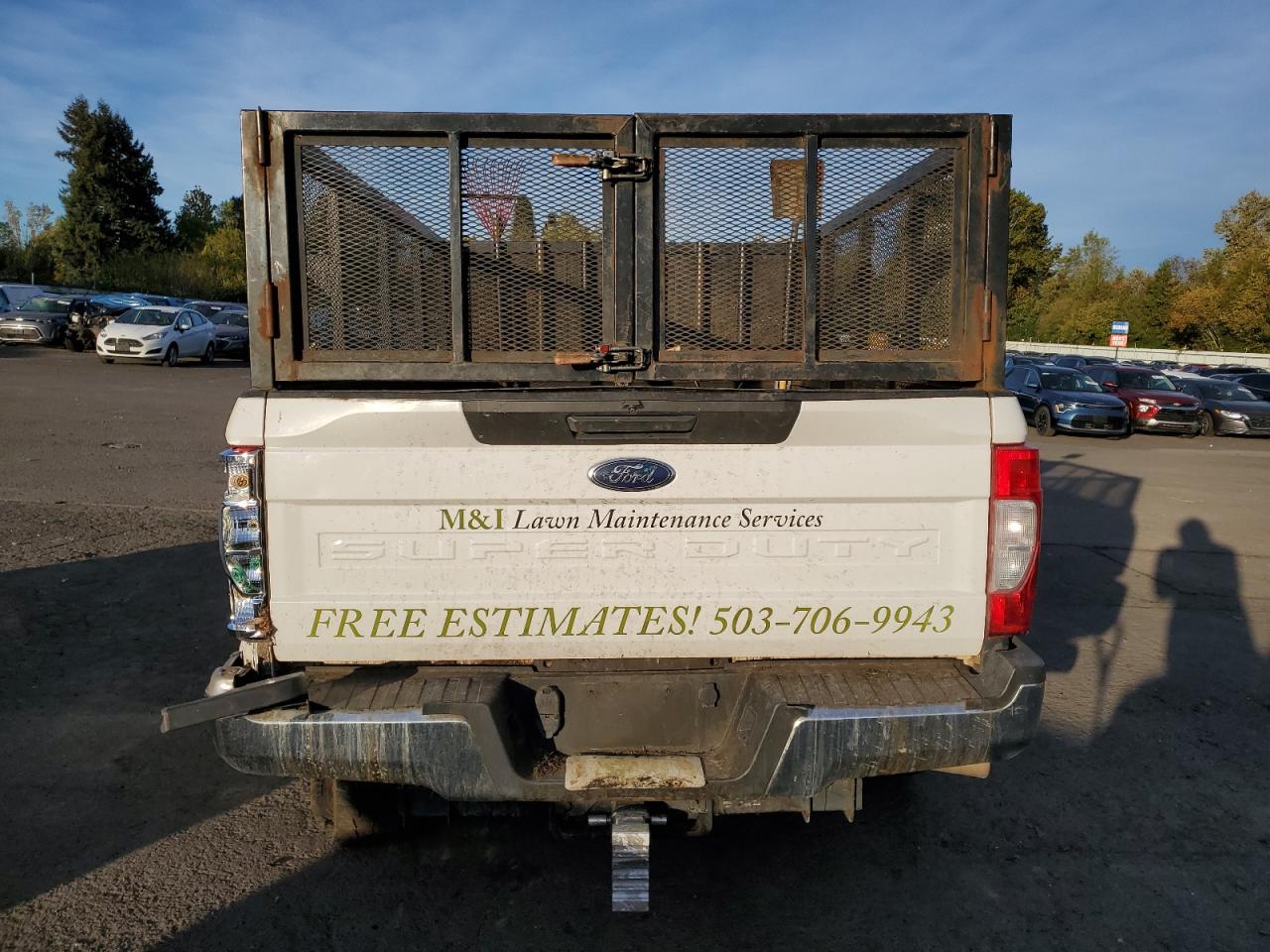 2020 Ford F250 VIN 1FTBF2BT7LEC72336 Copart auction photo, rear end / undercarriage damage thumbnail 6