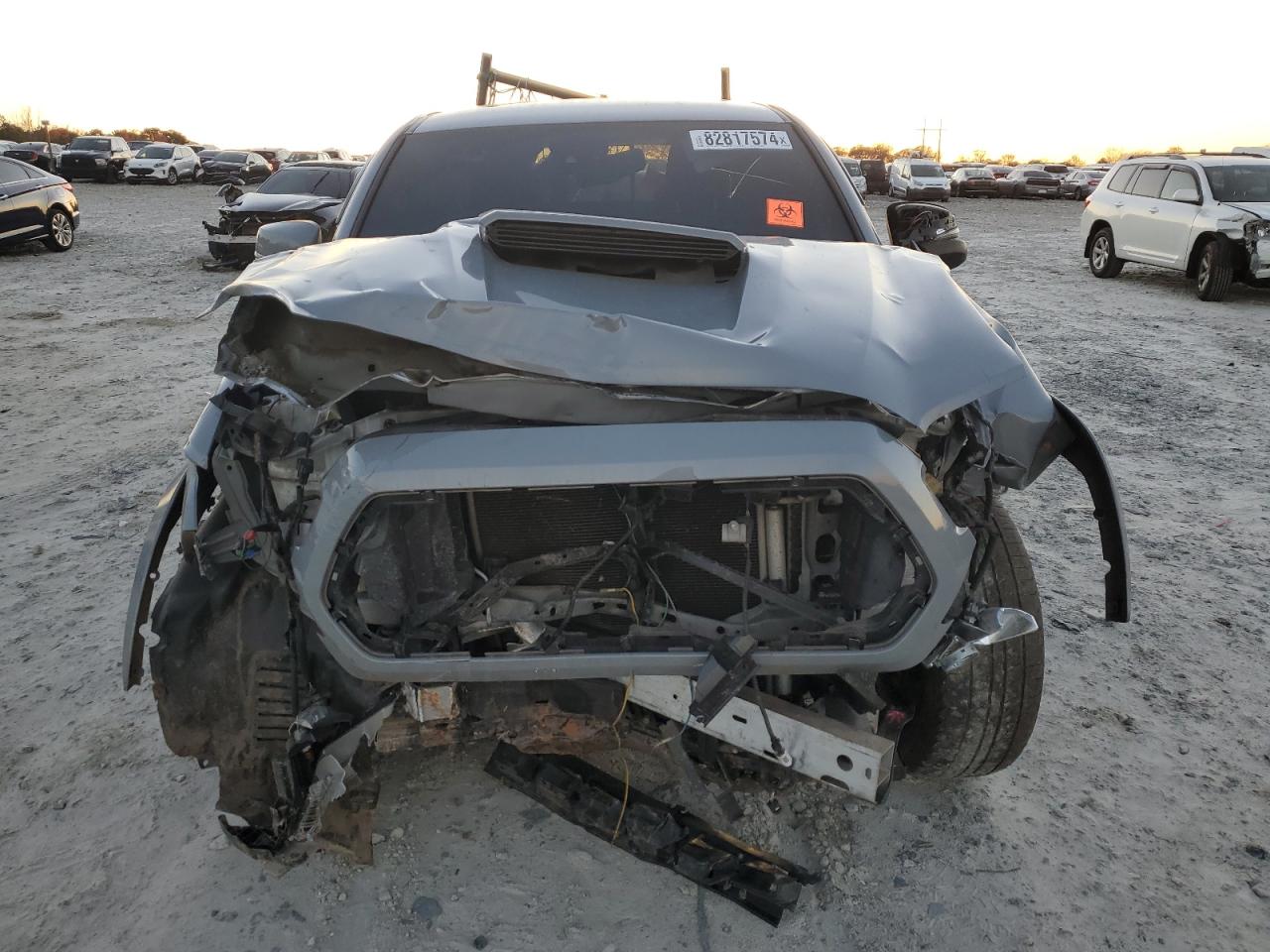 2020 Toyota Tacoma VIN 3TYCZ5AN4LT006125 Copart auction photo, front end / side damage thumbnail 5