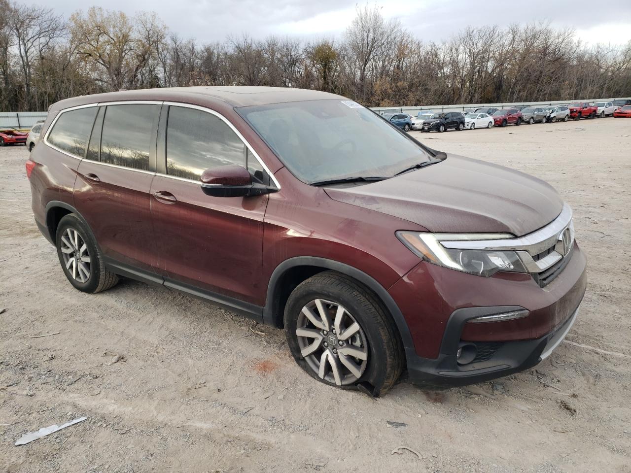 2021 Honda Pilot VIN 5FNYF5H51MB039671 Copart auction photo, undercarriage / minor dent/scratches damage thumbnail 4