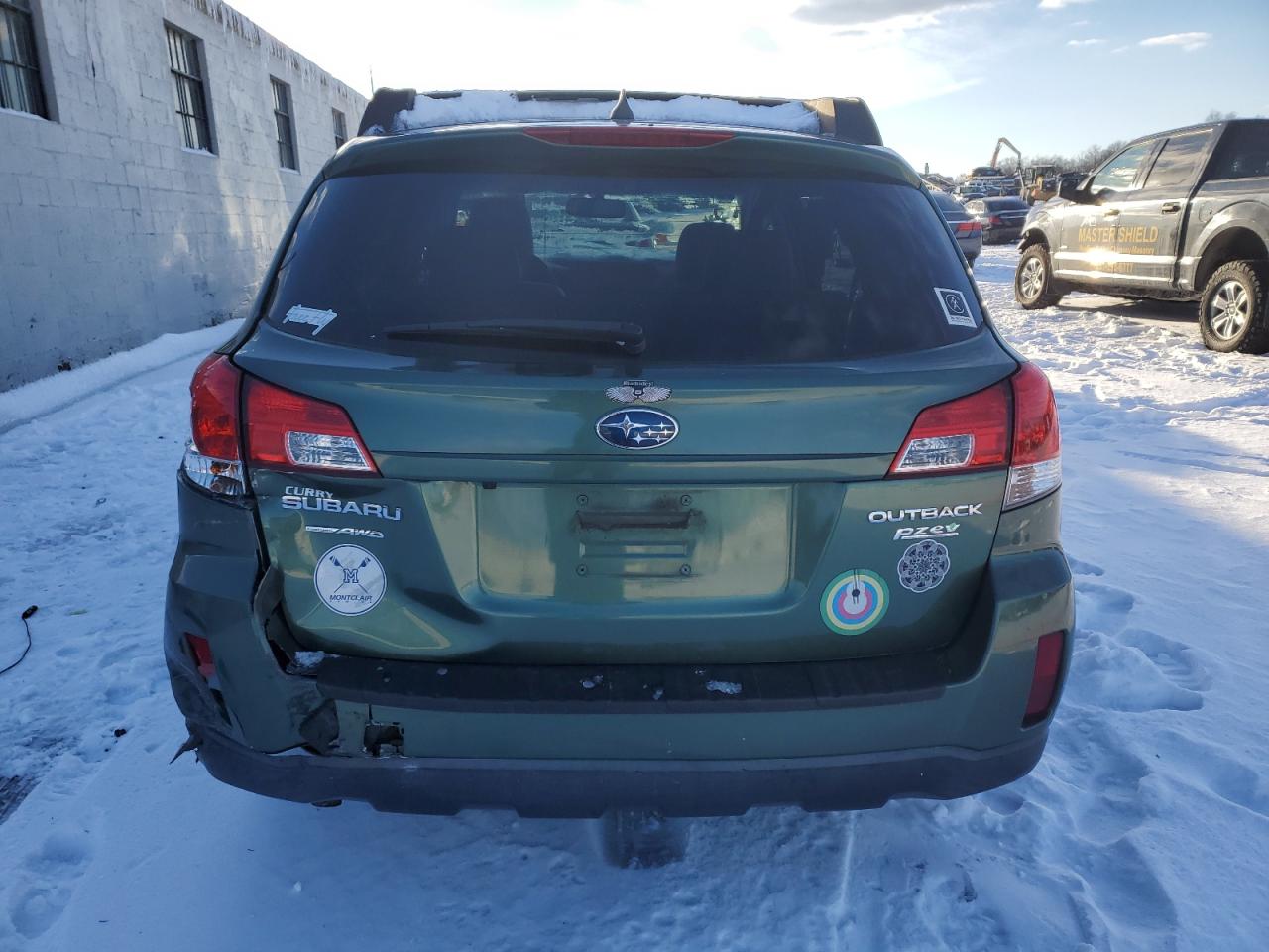 2011 Subaru Outback VIN 4S4BRBKC3B3443094 Copart auction photo, front end / rear end damage thumbnail 6