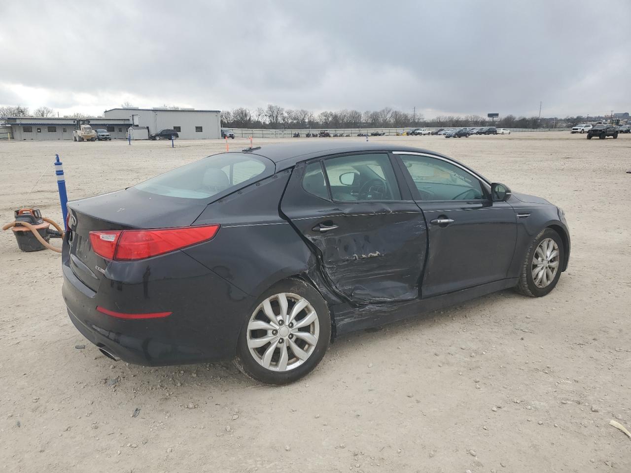 2014 KIA Optima VIN 5XXGN4A72EG288788 Copart auction photo, side / hail damage thumbnail 3