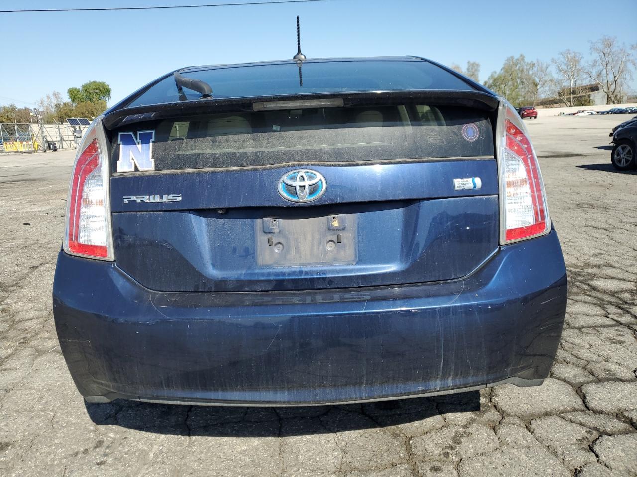 2015 Toyota Prius VIN JTDKN3DU6F2001675 Copart auction photo, front end / side damage thumbnail 6
