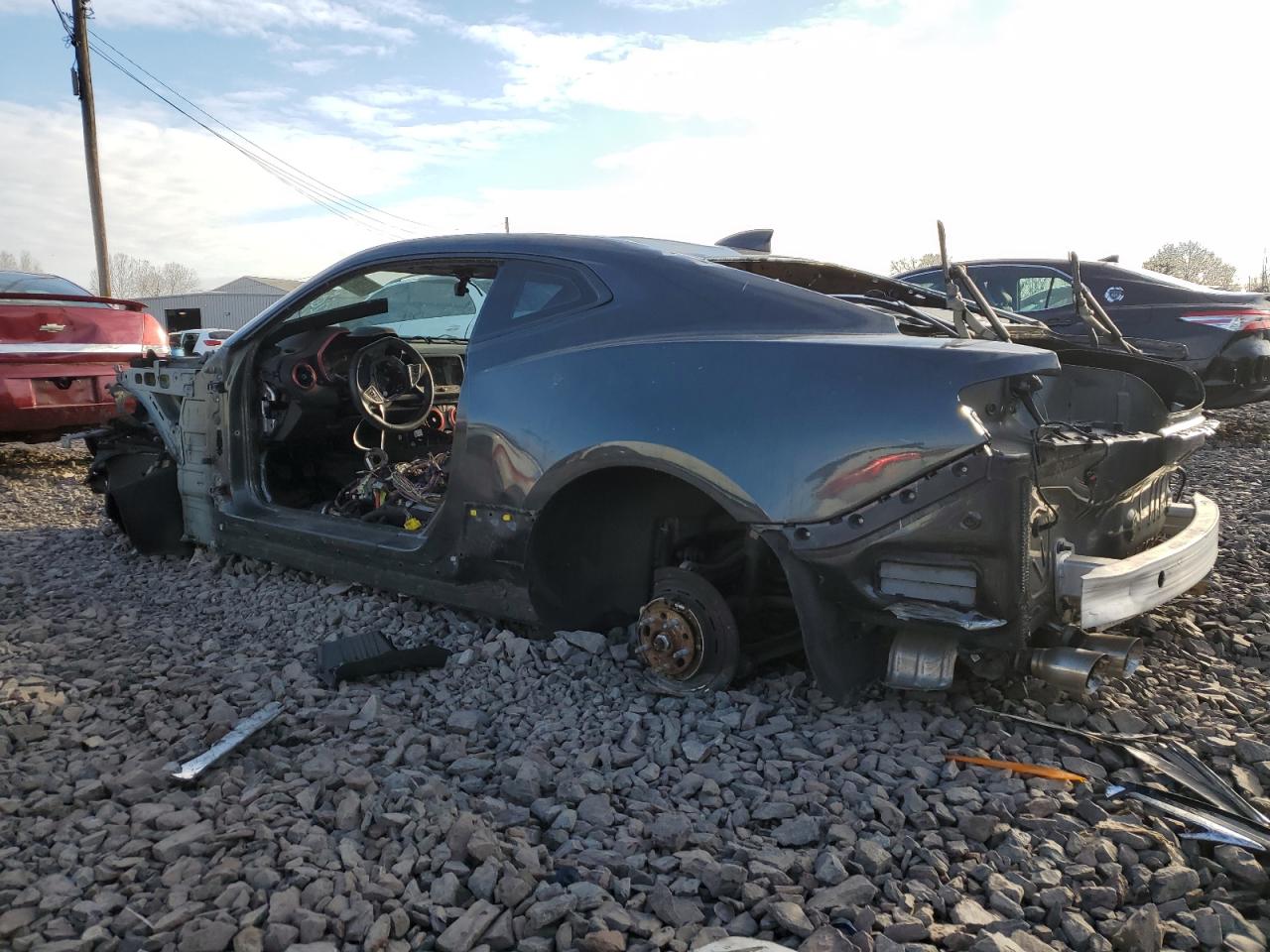 2016 Chevrolet Camaro VIN 1G1FE1R73G0145926 Copart auction photo, front end / stripped damage thumbnail 2