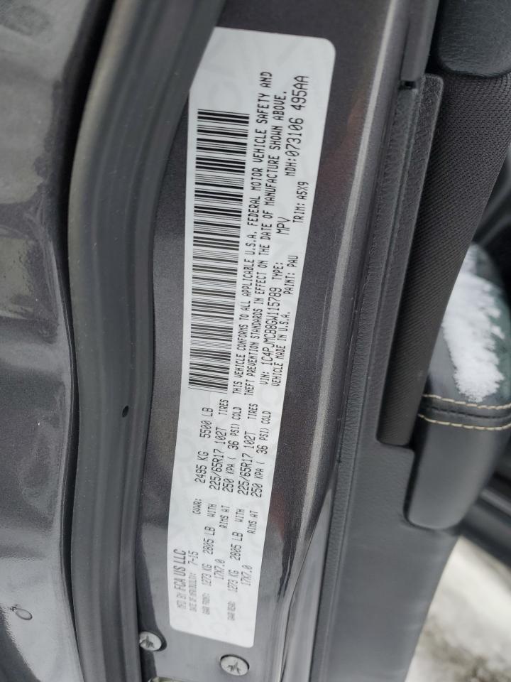 2016 Jeep Grand Cherokee VIN 1C4PJMCB8GW115789 Copart auction photo, front end / side damage thumbnail 13
