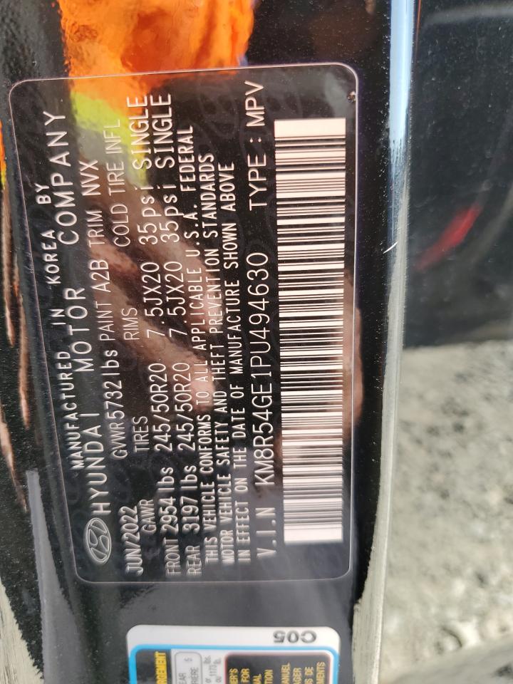 2023 Hyundai Palisade VIN KM8R54GE1PU494630 Copart auction photo, front end damage thumbnail 15