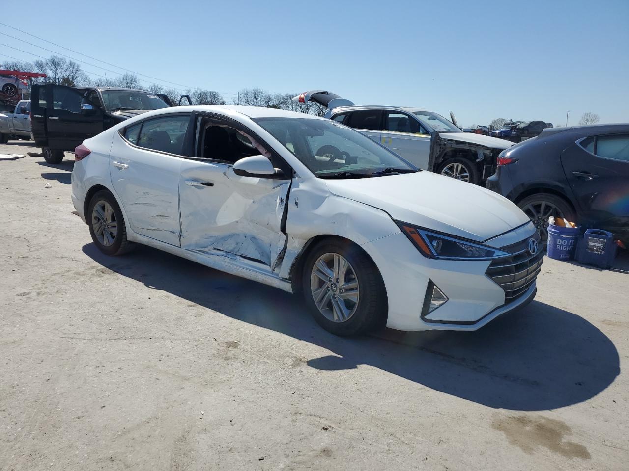 2019 Hyundai Elantra VIN 5NPD84LF4KH408783 Copart auction photo, side damage thumbnail 4