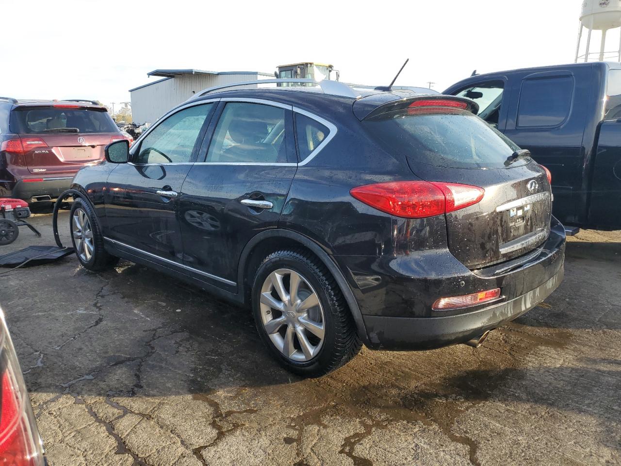 2012 Infiniti EX VIN JN1AJ0HR7CM452676 Copart auction photo, front end damage thumbnail 2