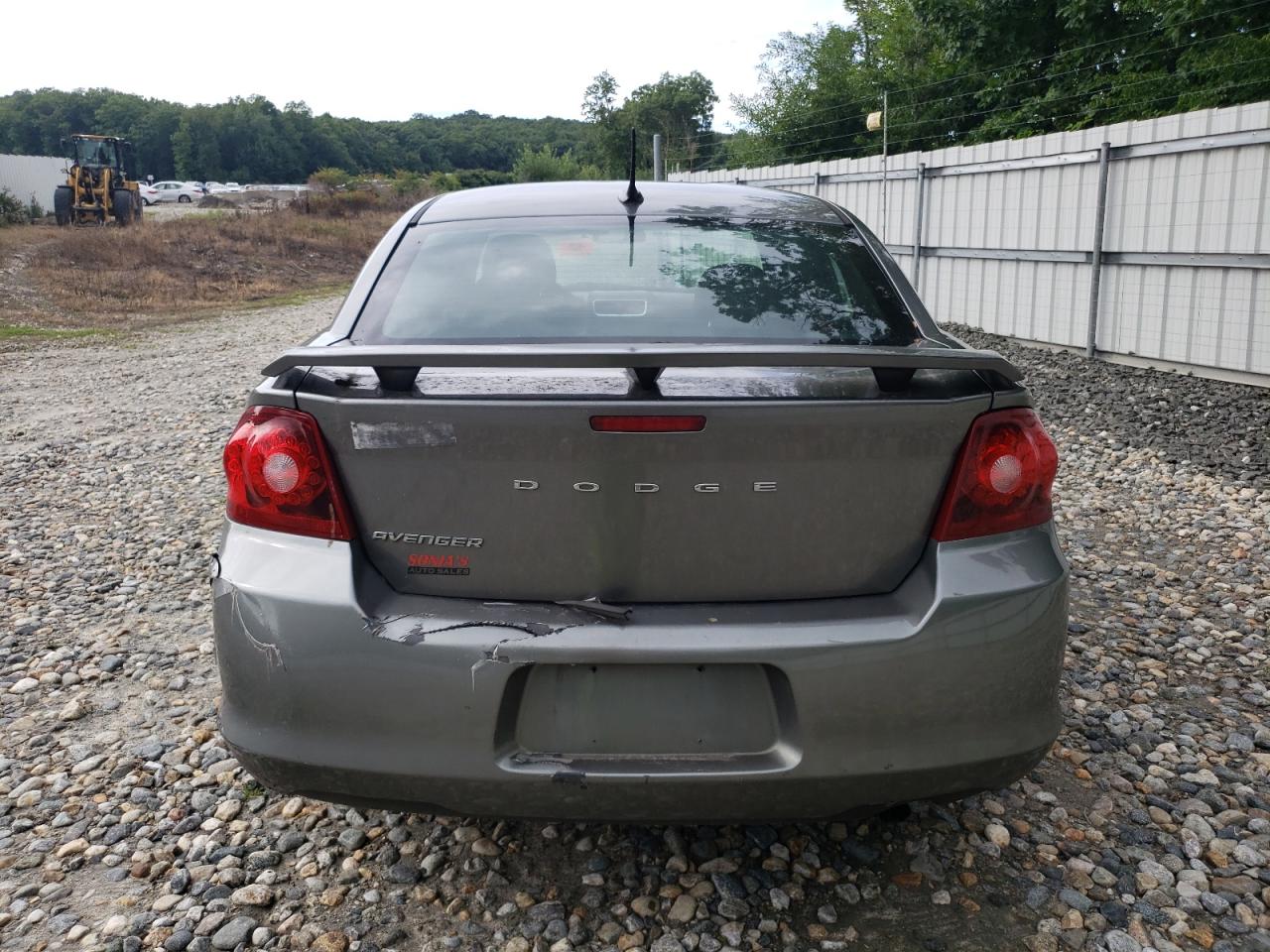 2012 Dodge Avenger VIN 1C3CDZAB9CN214437 Copart auction photo, rear end damage thumbnail 6