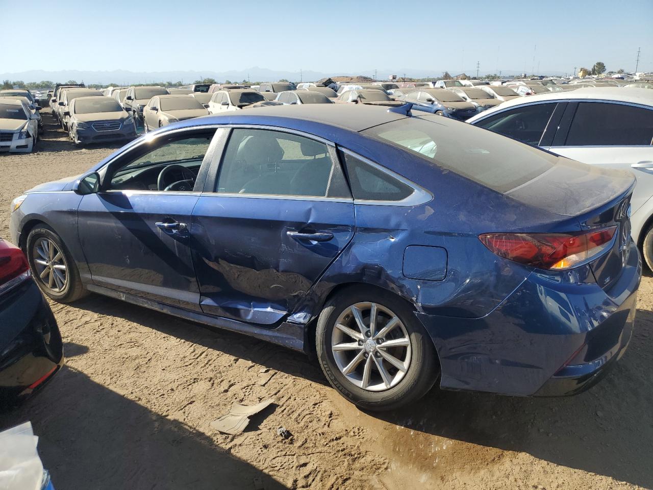 2019 Hyundai Sonata VIN 5NPE24AF2KH800735 Copart auction photo, side damage thumbnail 2