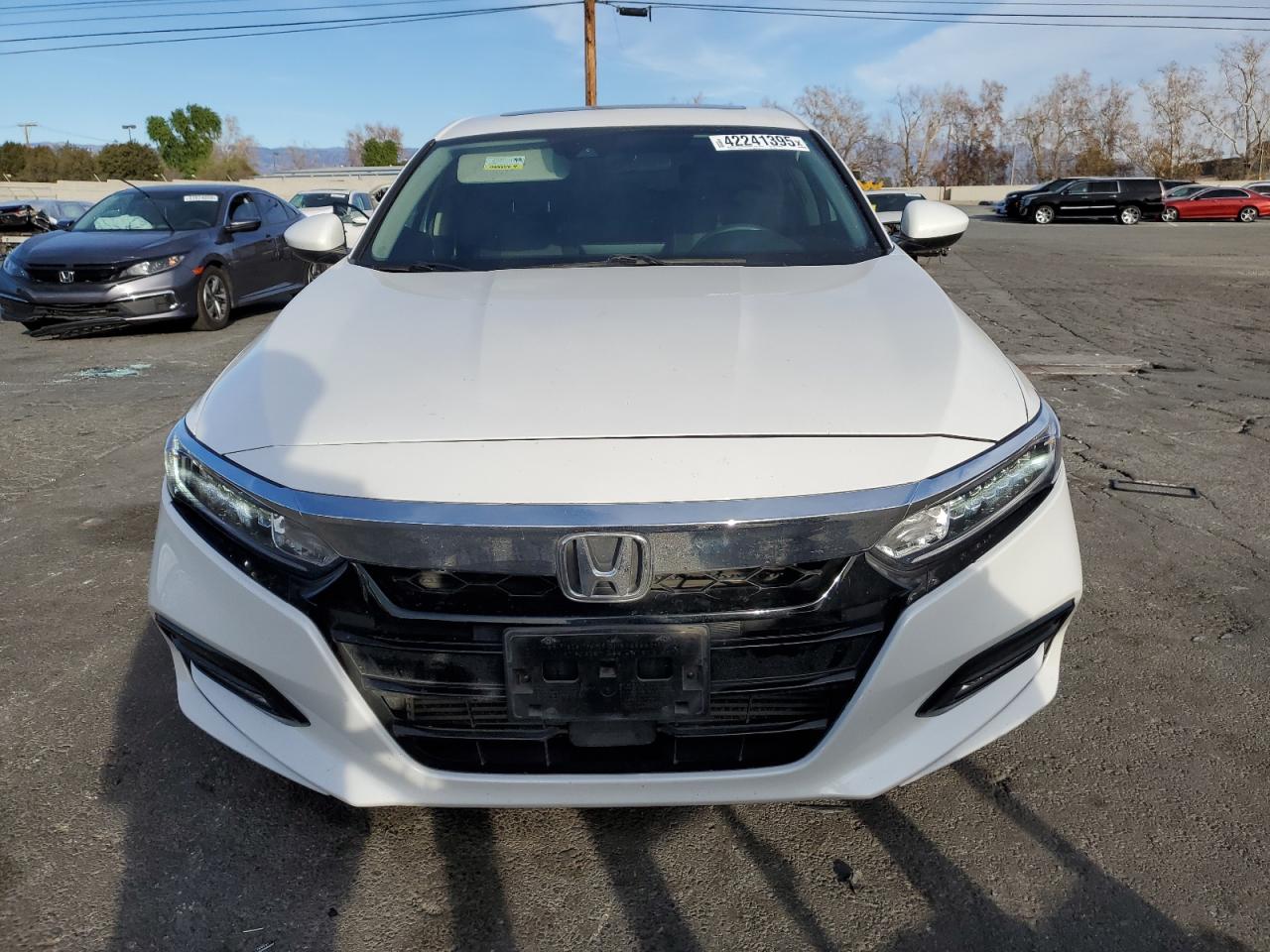 2020 Honda Accord VIN 1HGCV1F41LA125586 Copart auction photo, side / rear end damage thumbnail 5