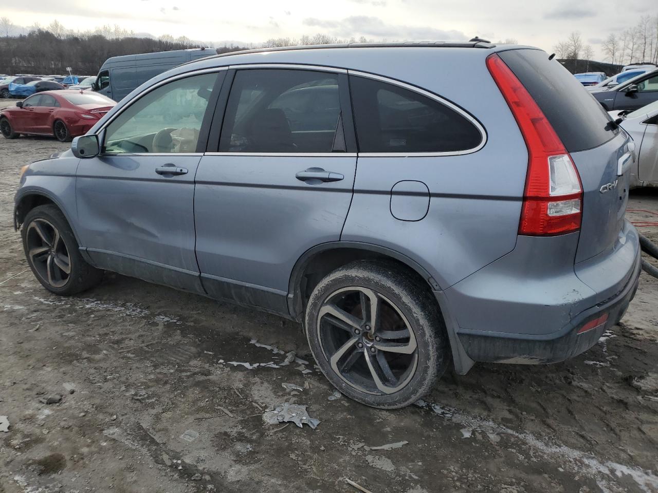 2008 Honda CR-V VIN JHLRE48758C028083 Copart auction photo, front end / side damage thumbnail 2