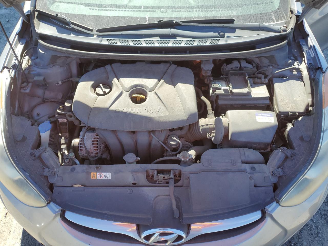2013 Hyundai Elantra VIN KMHDH4AE2DU662510 Copart auction photo, minor dent/scratches damage thumbnail 11