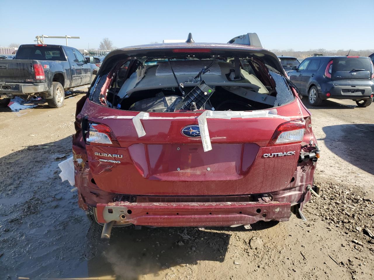 2018 Subaru Outback VIN 4S4BSADC0J3213507 Copart auction photo, all over damage thumbnail 6