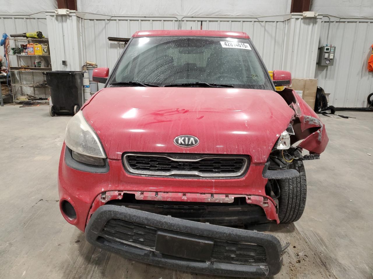 2013 KIA Soul VIN KNDJT2A57D7556918 Copart auction photo, front end damage thumbnail 5