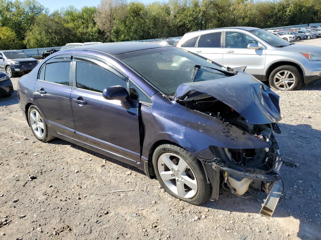 2010 Honda Civic VIN 2HGFA1F6XAH532329 Copart auction photo, front end / side damage thumbnail 4