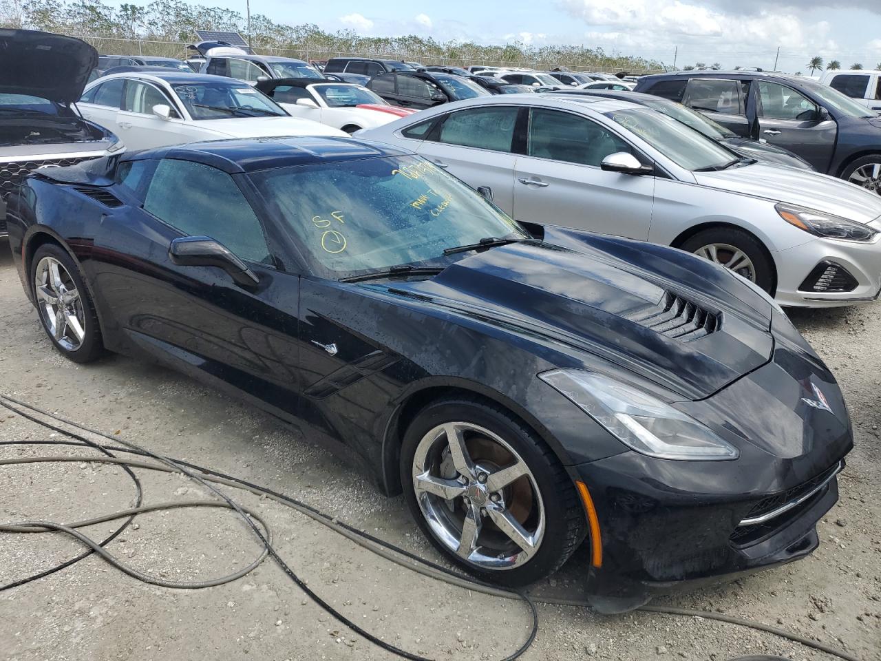 2014 Chevrolet Corvette VIN 1G1YF2D7XE5105412 Copart auction photo, unknown damage thumbnail 4