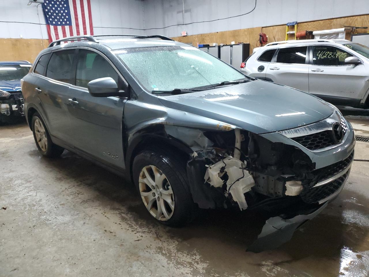 2012 Mazda CX-9 VIN JM3TB3CA8C0349948 Copart auction photo, front end / undercarriage damage thumbnail 4