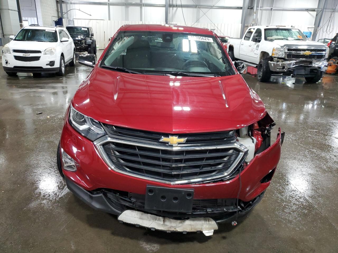 2021 Chevrolet Equinox VIN 2GNAXUEV3M6112243 Copart auction photo, front end / side damage thumbnail 5